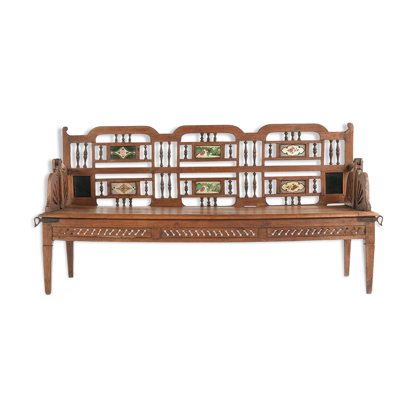 Transformable wooden bench