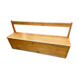Bench nursery school chest vintage 1980s in pine