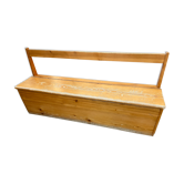 Bench nursery school chest vintage 1980s in pine