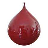 Red ceramic vase from the 60s