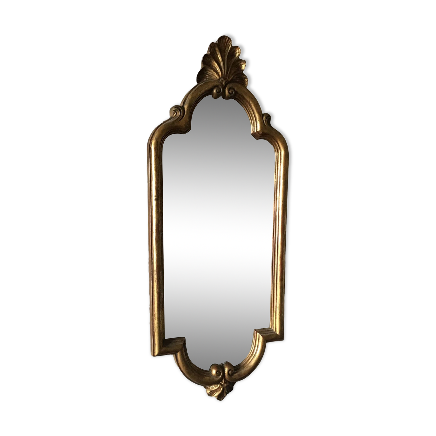 Old gilded wood mirror