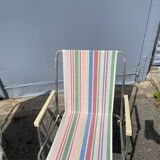 Pair of foldable camping chairs