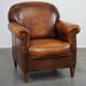 Beautiful sheep leather armchair with fixed cushion and stunning colors