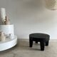 Coffee table en bois massif monoxyle noir