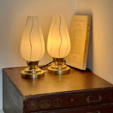 Pair of Arlus style bedside lamps