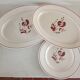 2 plats et 1 assiette terre de fer Salins