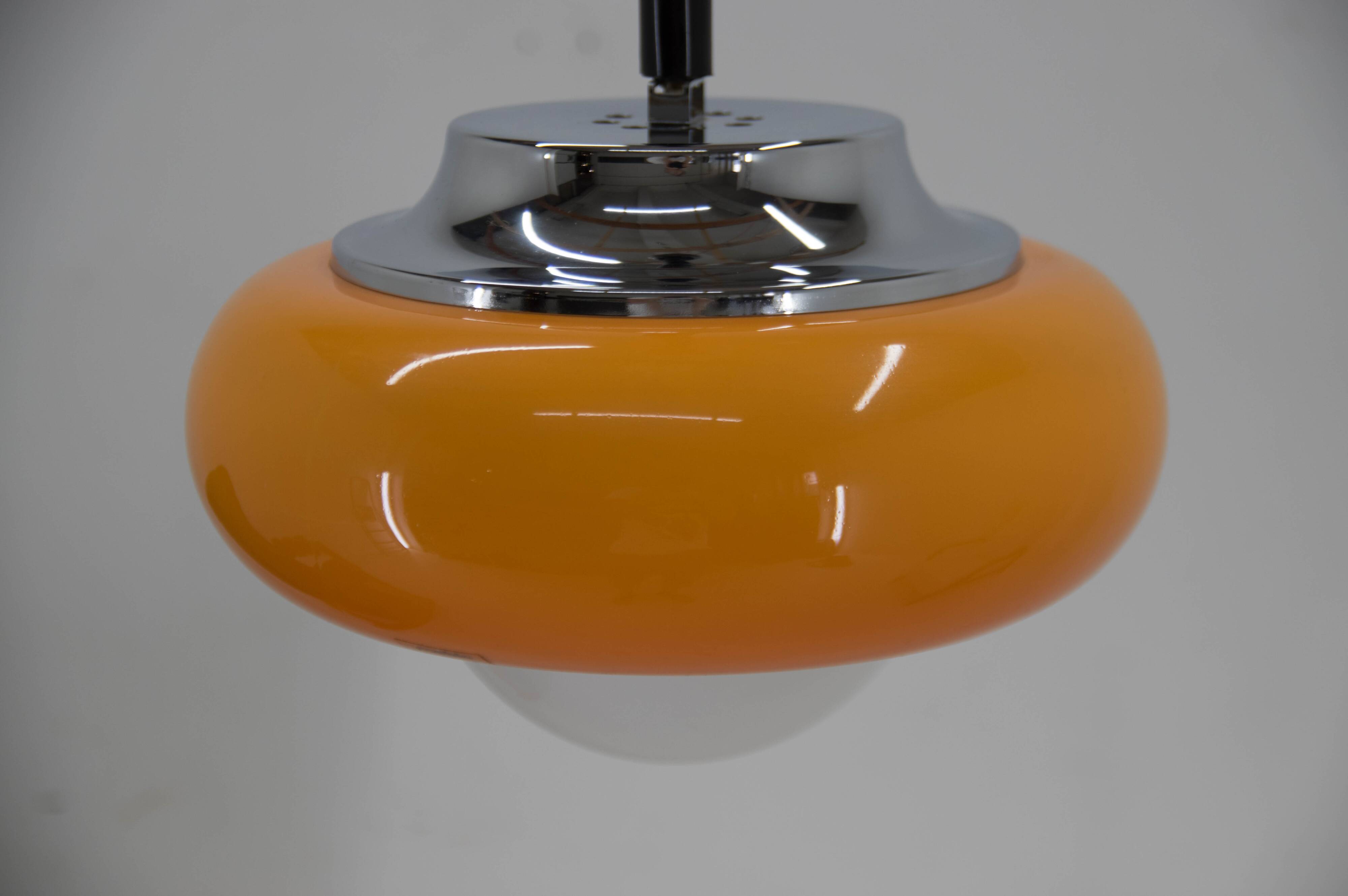 Mid Century Adjustable Pendant Meblo, Harvey Guzzini, Italy, 1970s