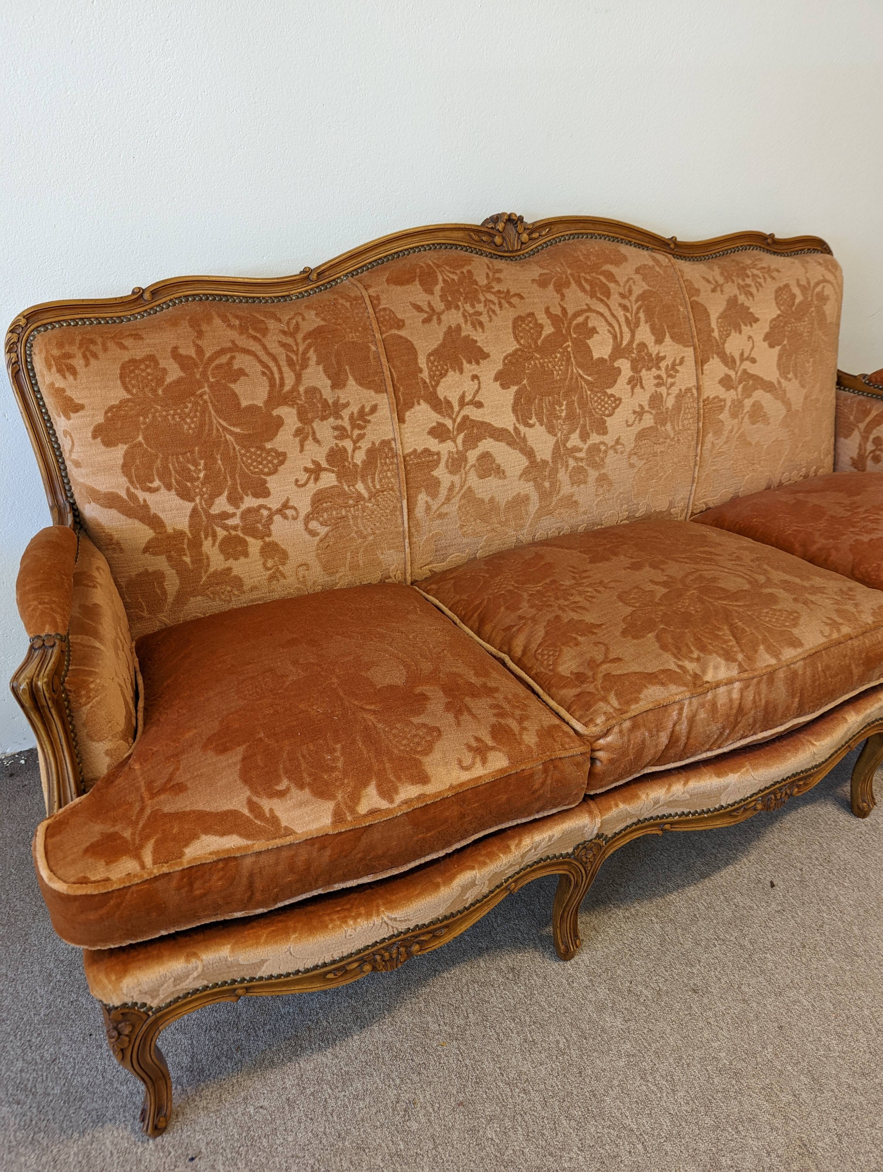 Three-seater sofa Louis XV style