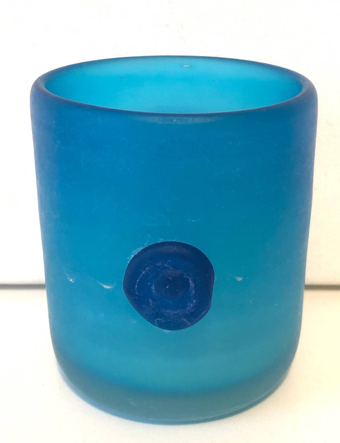 Blue Blown Glass Vase