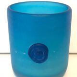 Blue Blown Glass Vase