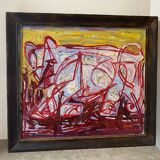 Russian abstract painting from 1990