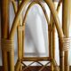 Vintage rattan stool 60's 70's