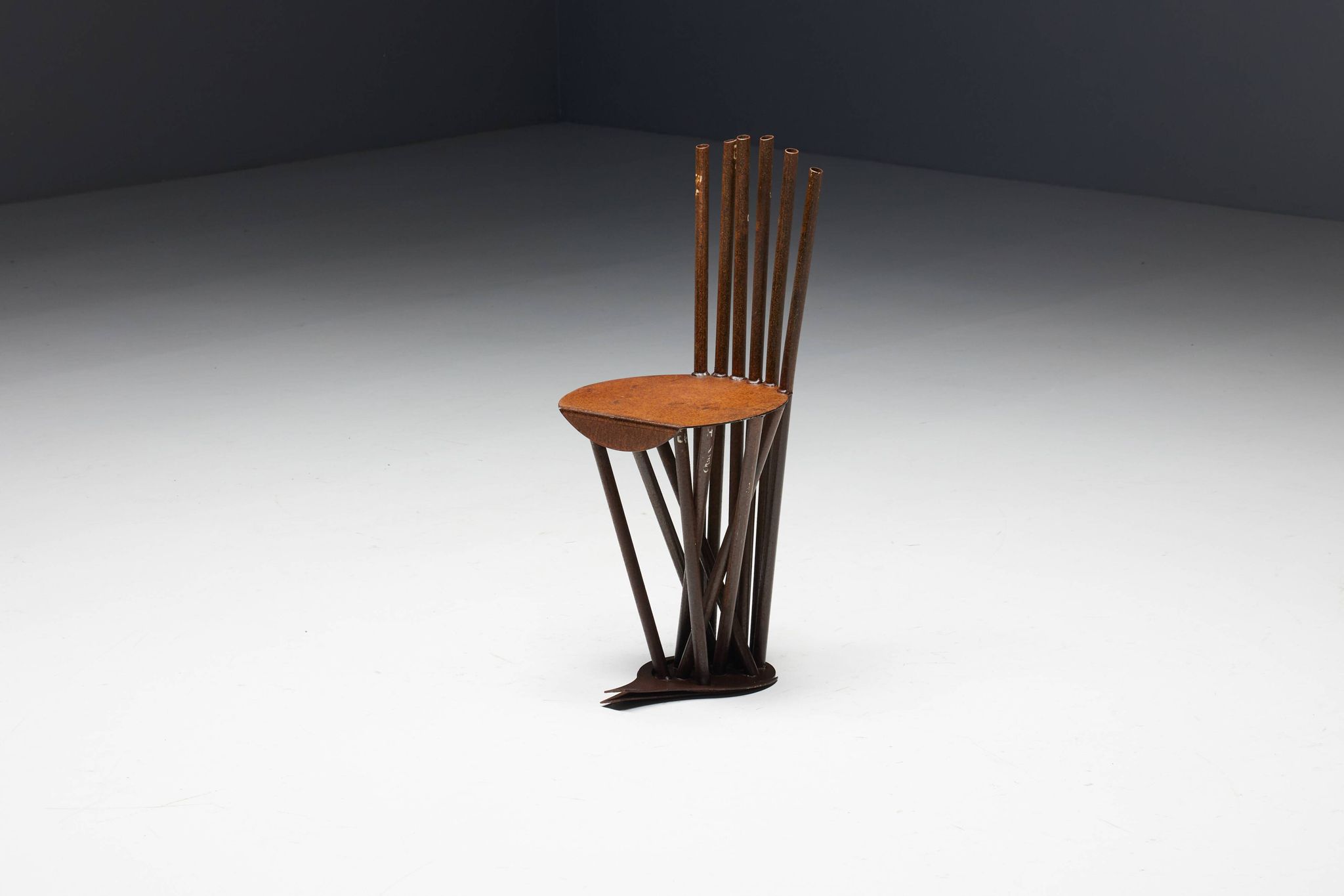 Industrial Wabi Sabi Primitive Chairs, France, 1950s