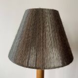 Vintage blond wooden lamp