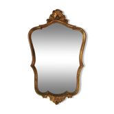Golden vintage wooden mirror 50x79cm