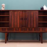 Buffet haut en palissandre, design danois, années 1970, production : Danemark