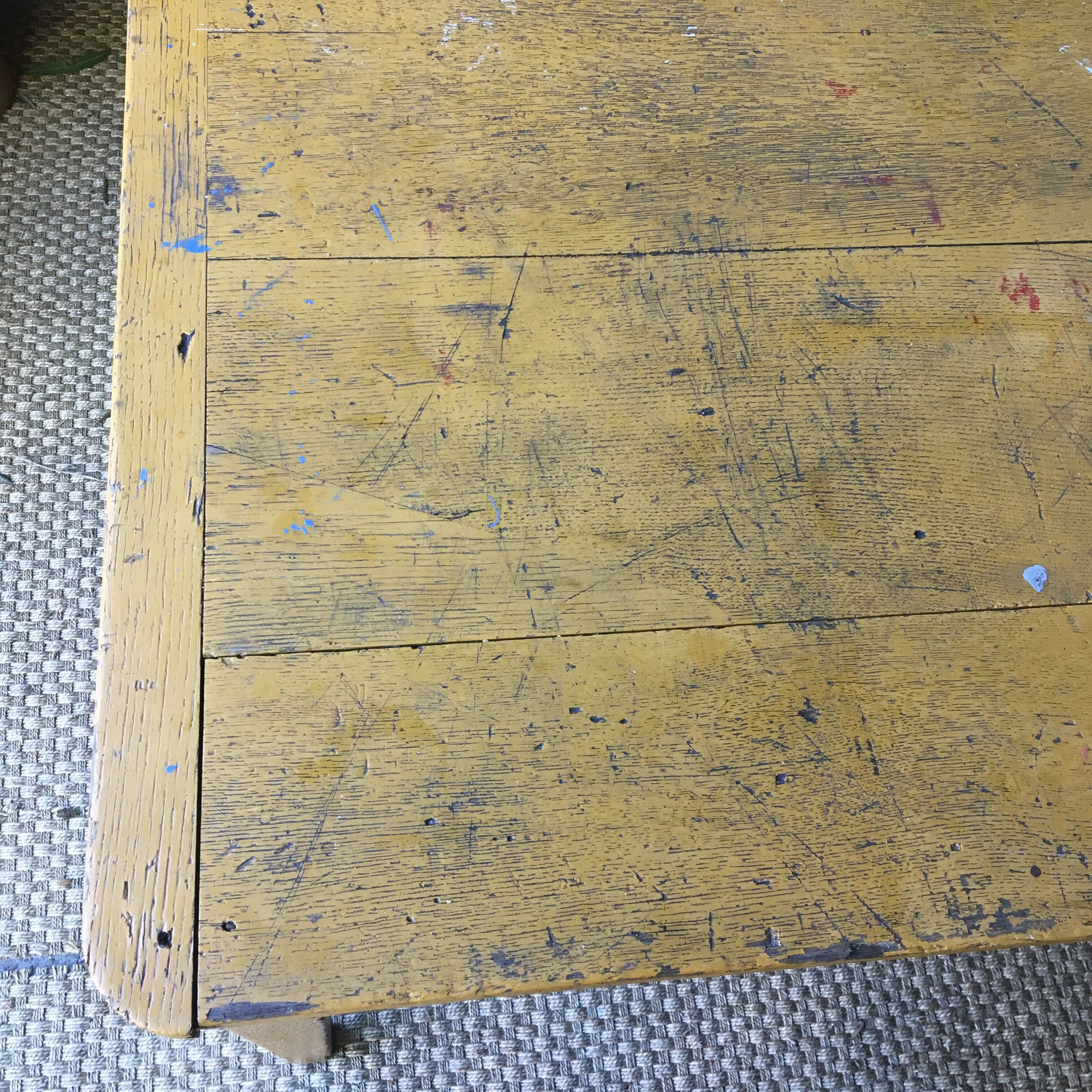 Vintage oak farm table