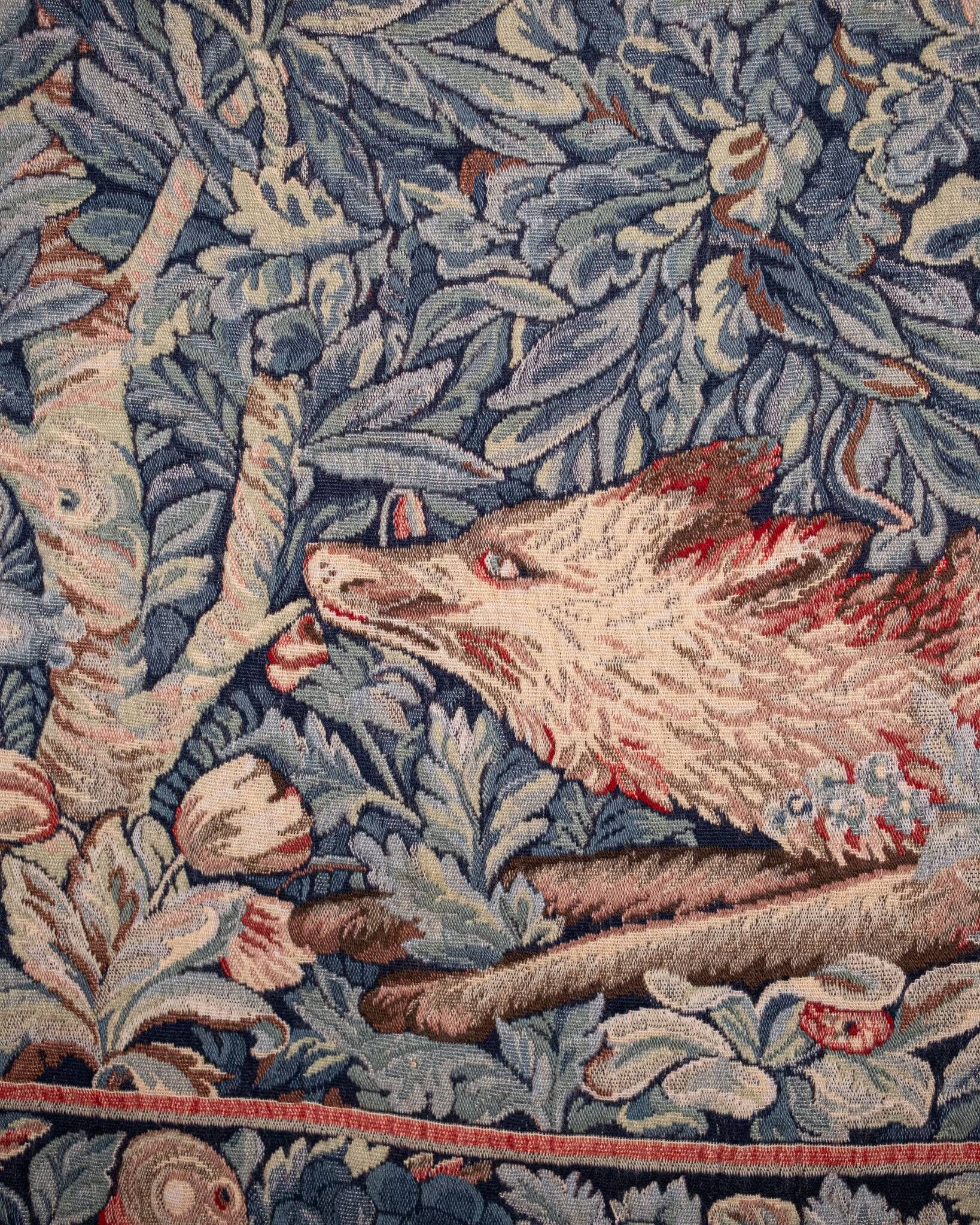 Verdure Tapestry with Fox, John Dearle for Morris & Co, mid-20th century
