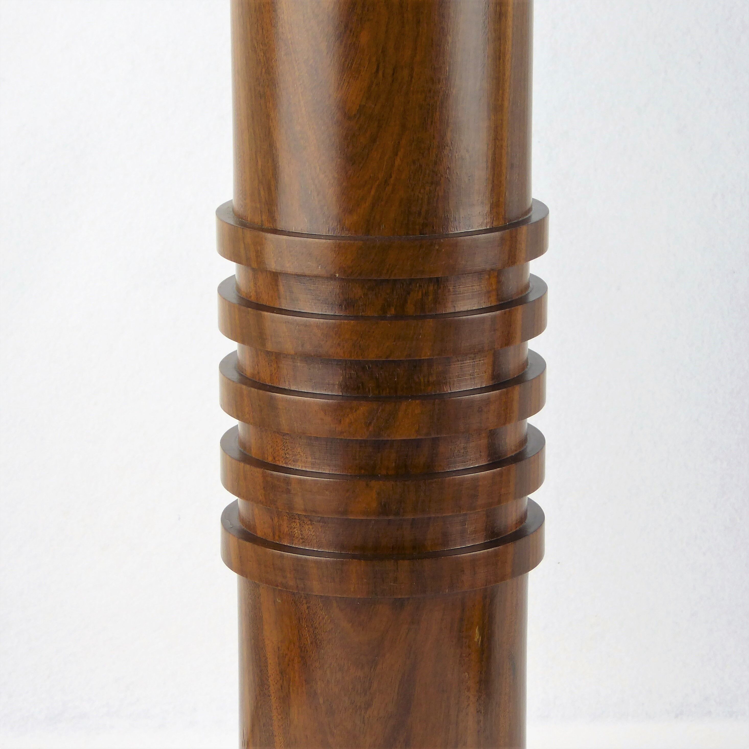 Massive rosewood lamp Denmark 1950