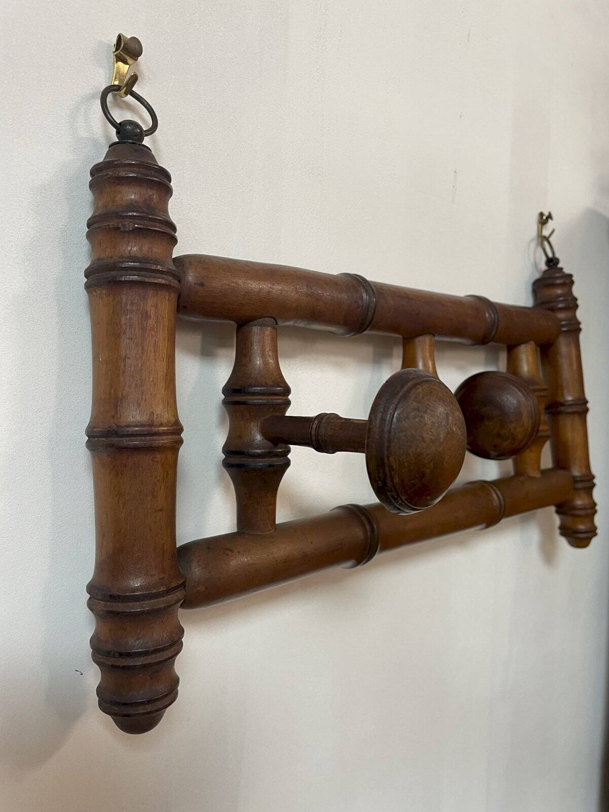 Antique retractable coat (hat) rack