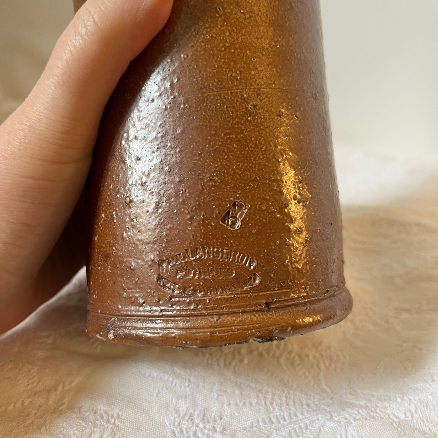 Bottle in glazed stoneware Paul Langeron Pont-des-Vernes