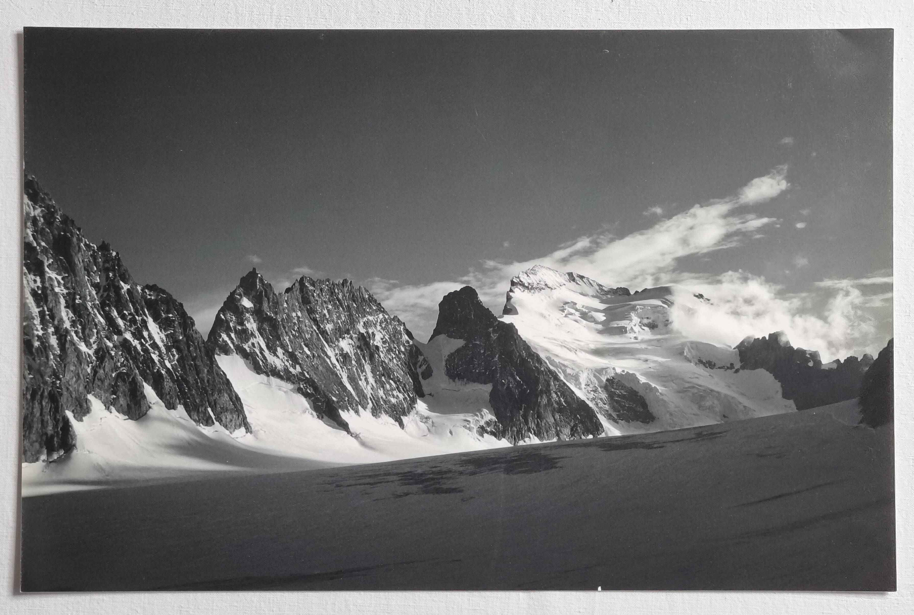 Barre des Écrins photograph, vintage silver print, 40 x 25 cm