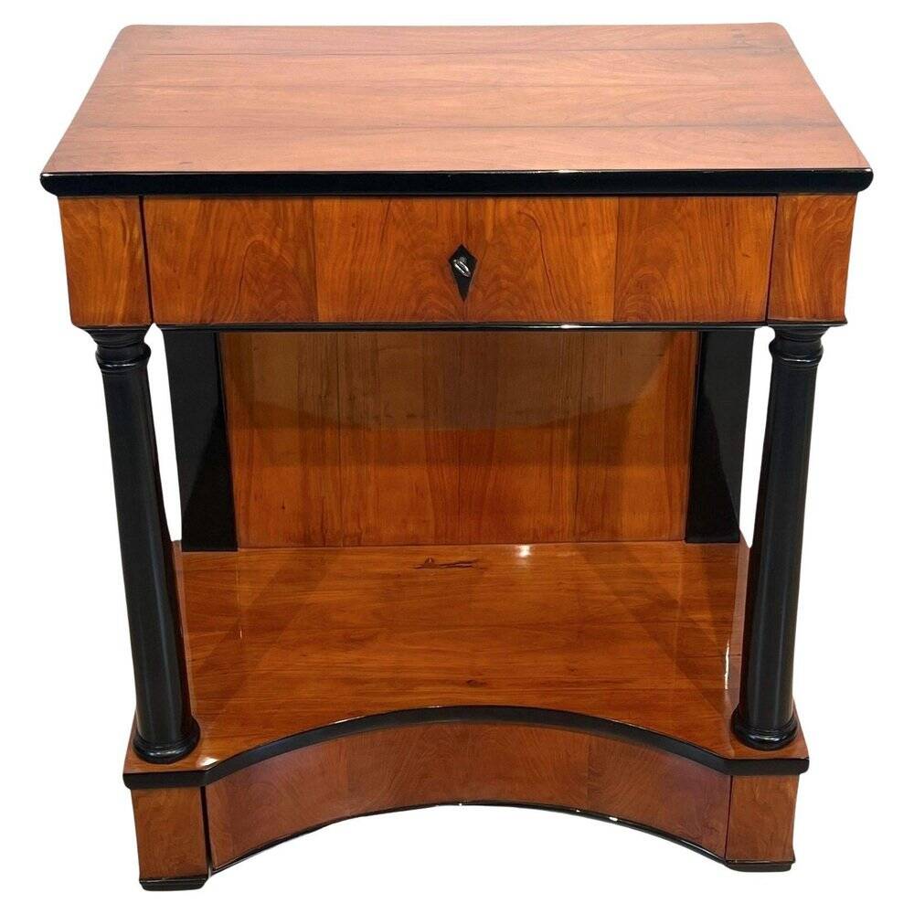 Biedermeier Console Table in Cherry Veneer, 1820