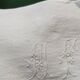 Set of 12 table napkins and an old damask linen tablecloth mono