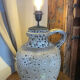 Lamp, large model, fat lava ceramic, West Germany