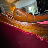Red velvet daybed