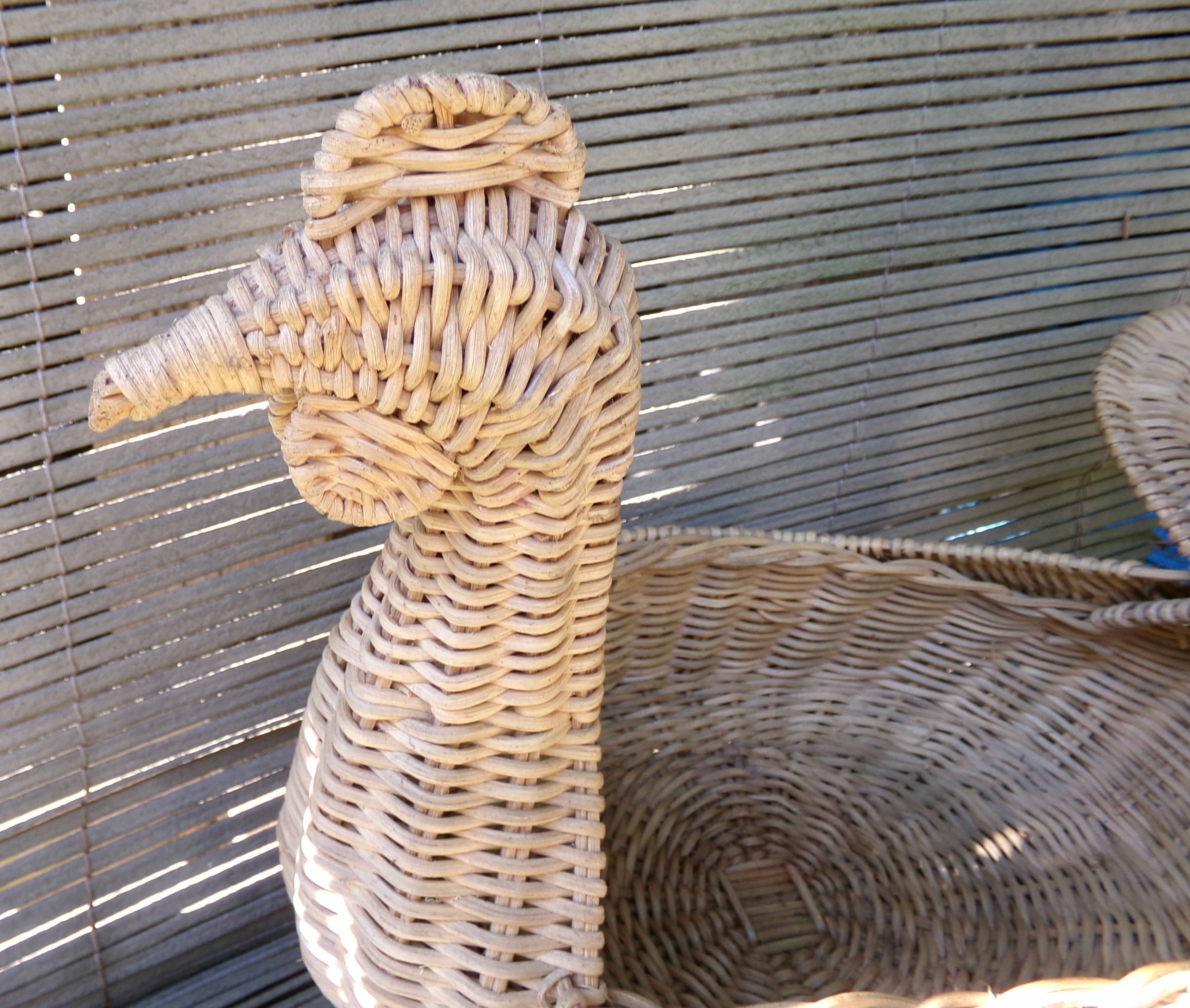 wicker rush basket