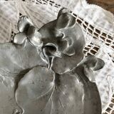 Art Nouveau ashtray in pewter signed L. Kann, foundry Siot-Decauville