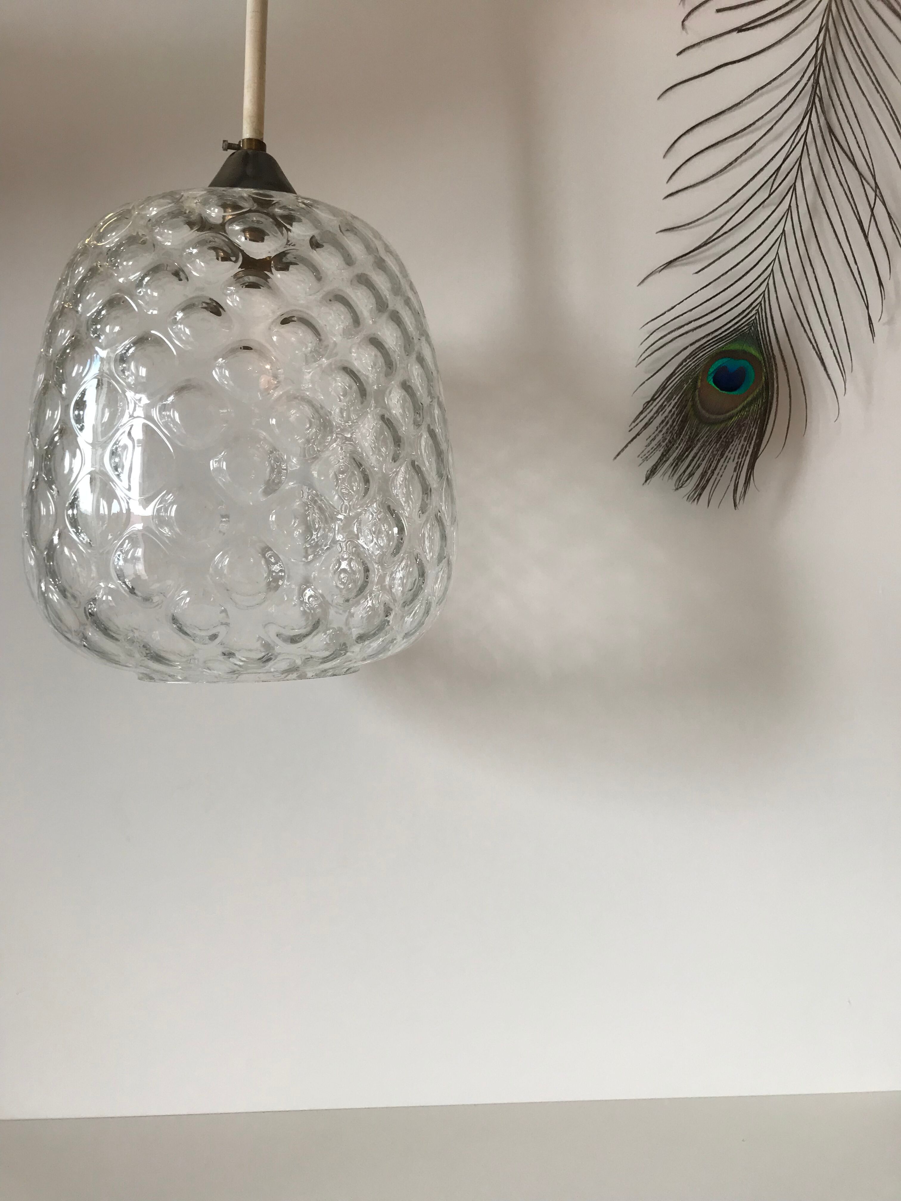 Suspension en verre ananas
