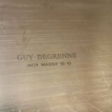 Ancien plat cosmos de guy degrenne inox vintage
