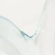 Large Murano vase 1960 transparent white and blue H35.5cm