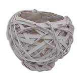 Round wicker pot cover