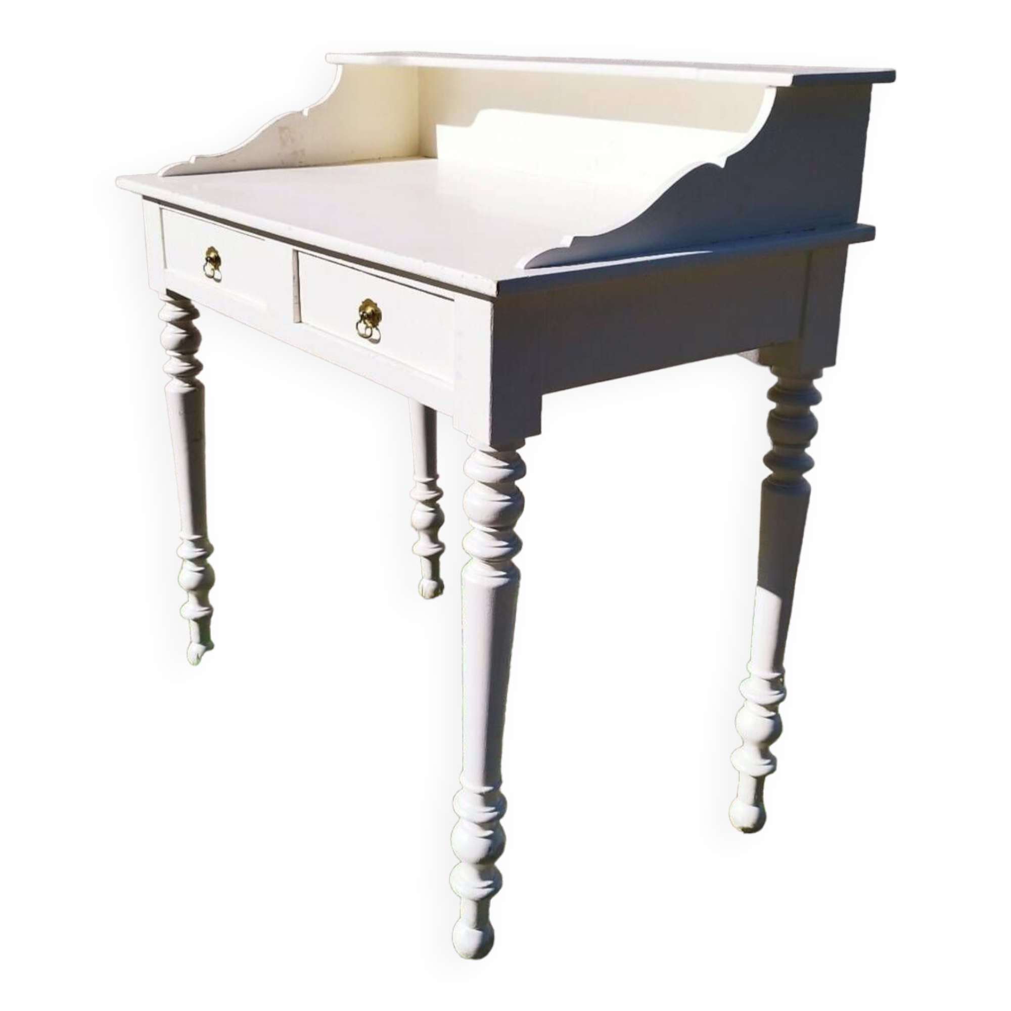 Side or entry desk with tablet