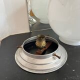 Minimalist white opaline globe