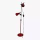 80s chrome metal floor lamp