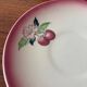 4 assiettes à dessert Longwy vintage en faïence grand feu