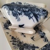 Antique set of rectangular dish and soup tureen – Mouzin-Lecat & Cie