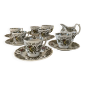 Service à thé Windsor Ridgway Staffordshire faïence anglaise, 6 tasses