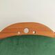 Scandinavian rocking chair in wood & mohair velvet