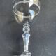 6 verres à eau en cristal léger soufflé, taillé et guilloché
