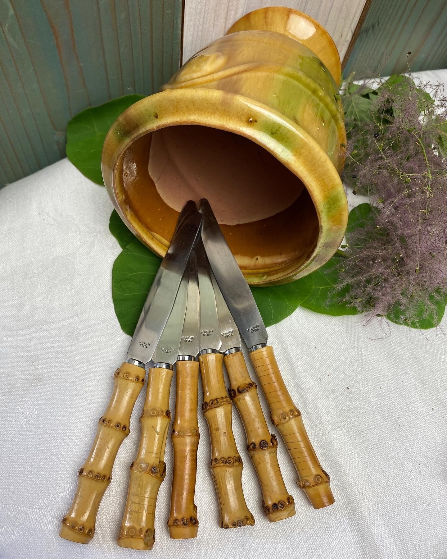 Set of 6 vintage dessert, cheese, dessert knives
