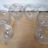 set of 6 thick glass ice cups decor vintage fruits
