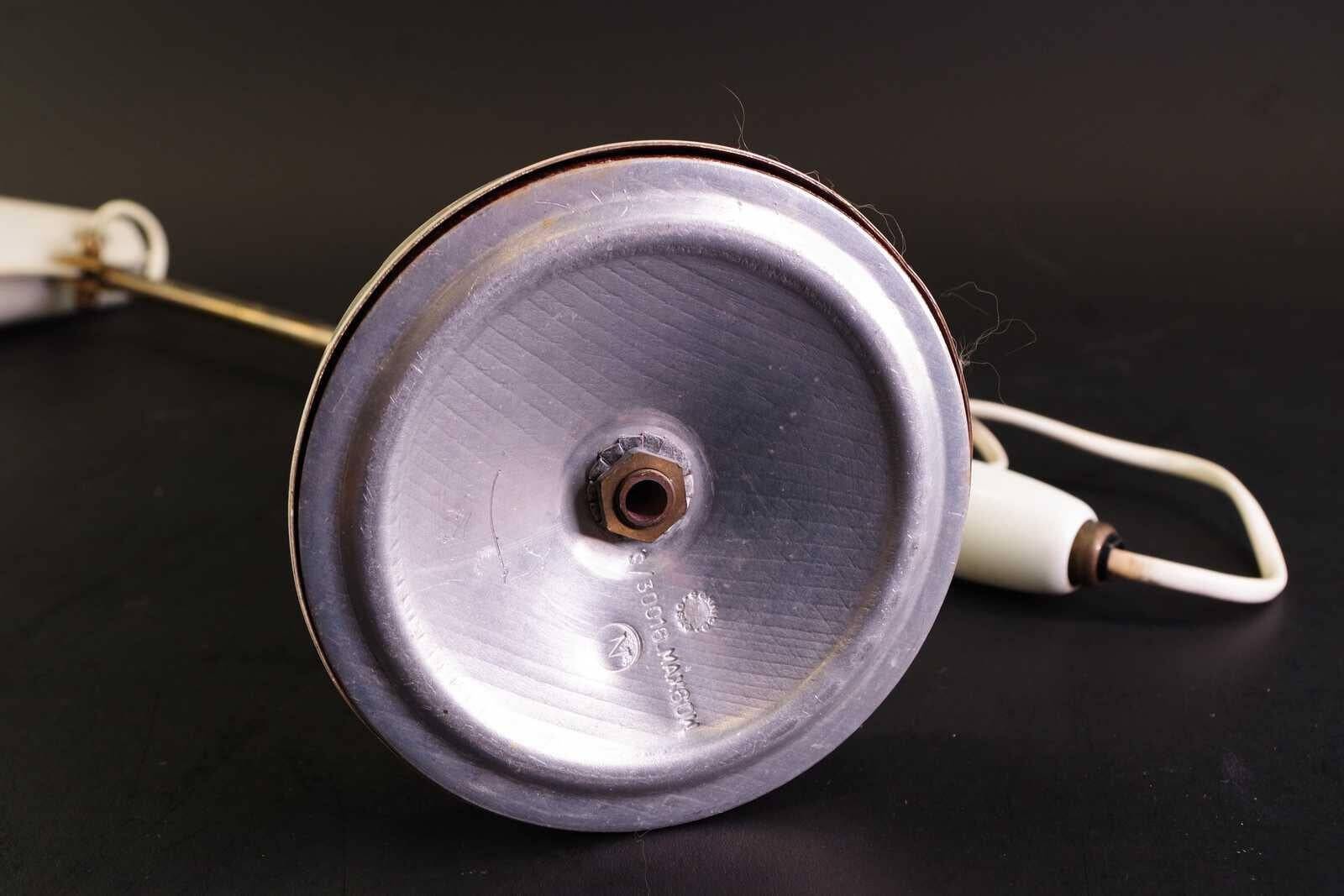 Midcentury Modern White Table Lamp "Birdy" by Birger Dahl, Sonnico, Norway 1950s