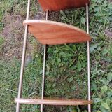1960s Formica 3-shelf corner shelves