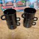 Ensemble de six tasses expresso Arcoroc vintage