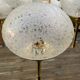 Lustre doré 8 globes vintage 1970